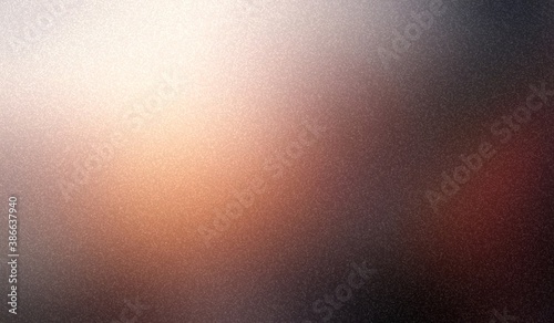 Black brown orange formless gradient background decorated small shimmer pattern. Luxury sanded texture.