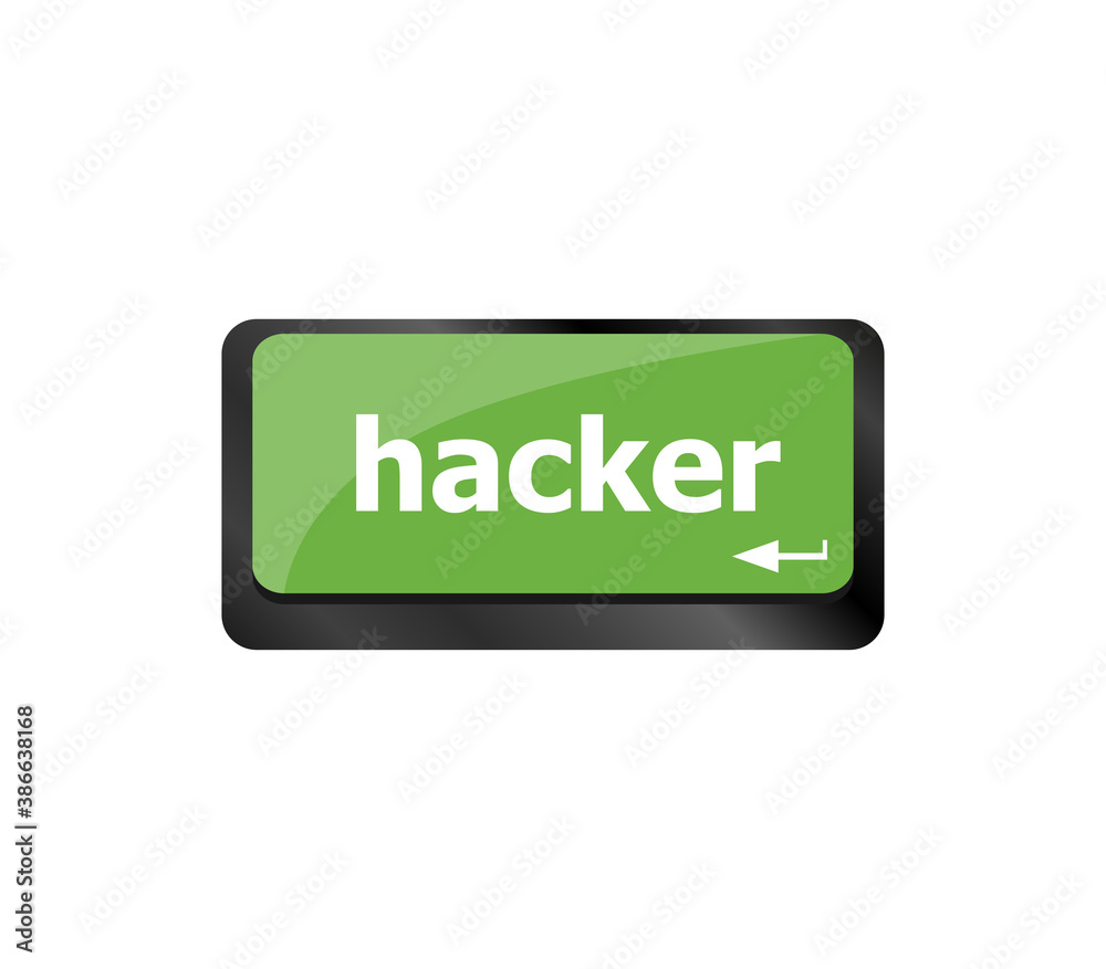 hacker word on keyboard, attack, internet terrorism concept hacker word on keyboard, attack, internet terrorism concept
