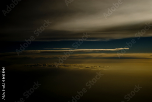 view of clouds from a plane