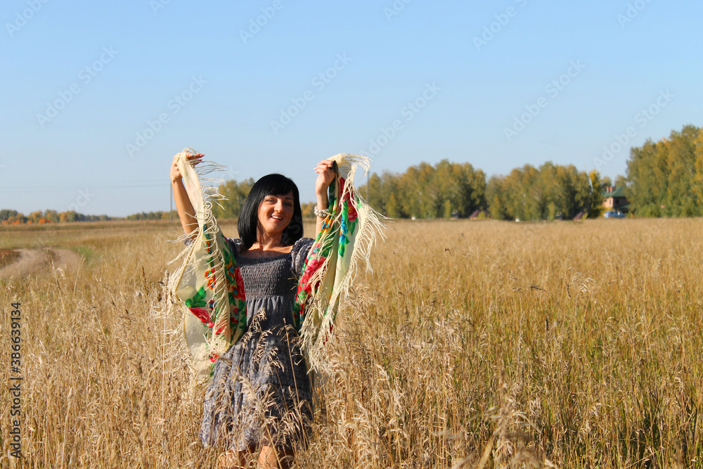 Beautiful girl with black hair. a girl in a wheat field, a girl with a bandana, Beautiful girl with black hair. a girl in a wheat field, a girl with a bandana,