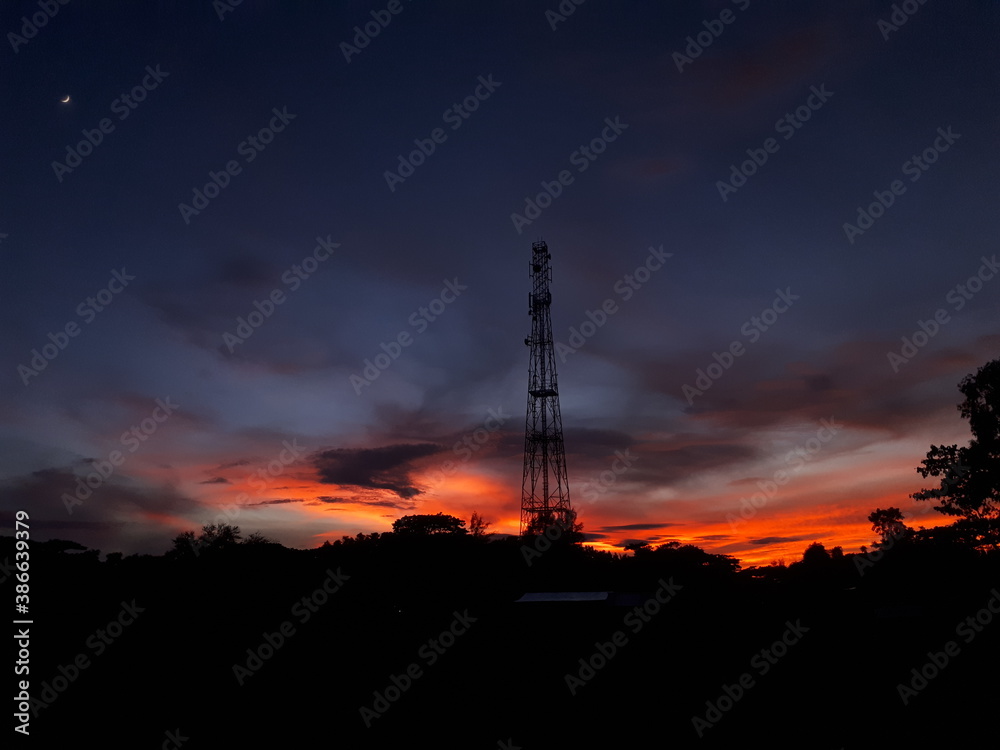 sunset in the sky sunset in the sky