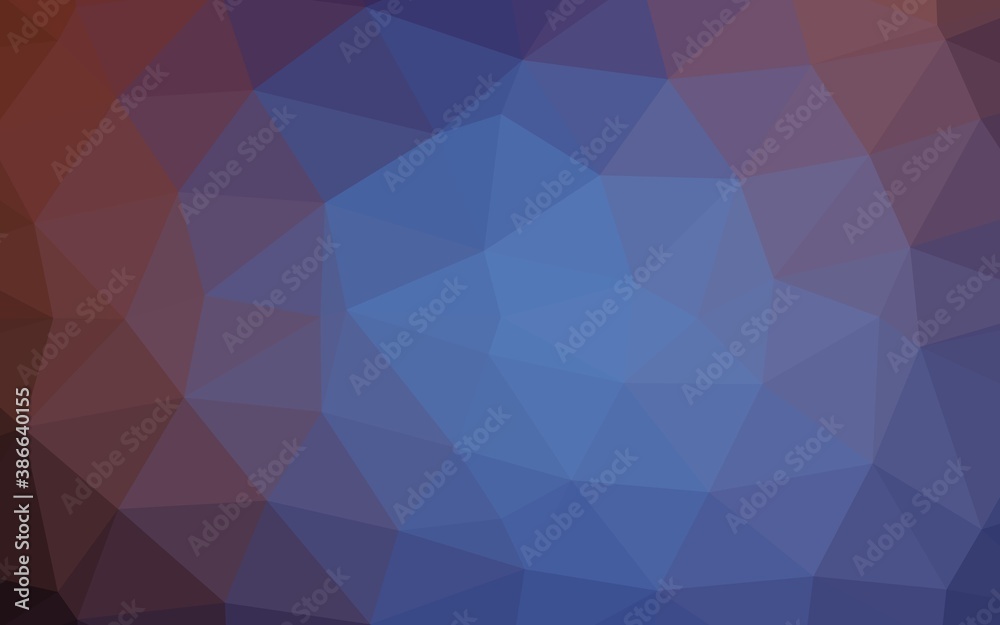 Dark Blue, Red vector abstract polygonal cover. Dark Blue, Red vector abstract polygonal cover.