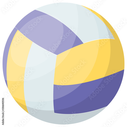 
Flat icon design of water polo ball
