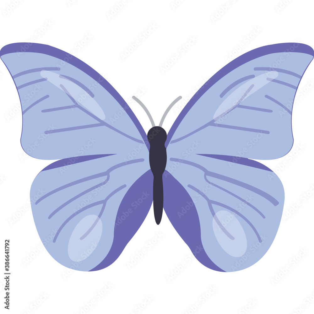 A winged animal in pretty blue color with antennas on top, butterfly
A winged animal in pretty blue color with antennas on top, butterfly