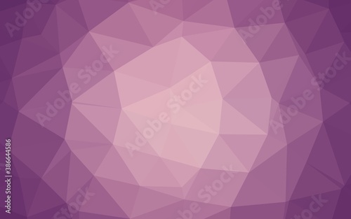 Light Purple vector triangle mosaic template.