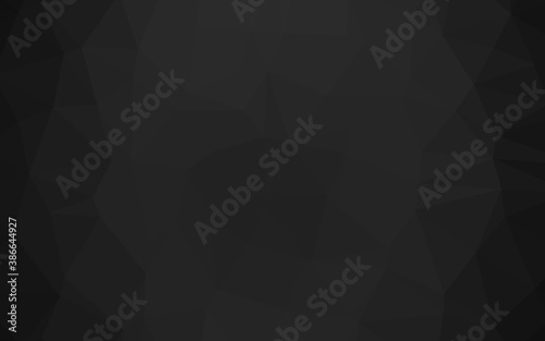 Dark Silver, Gray vector blurry triangle pattern.