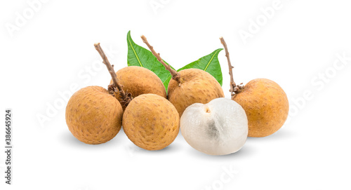 Longan isolated on white background