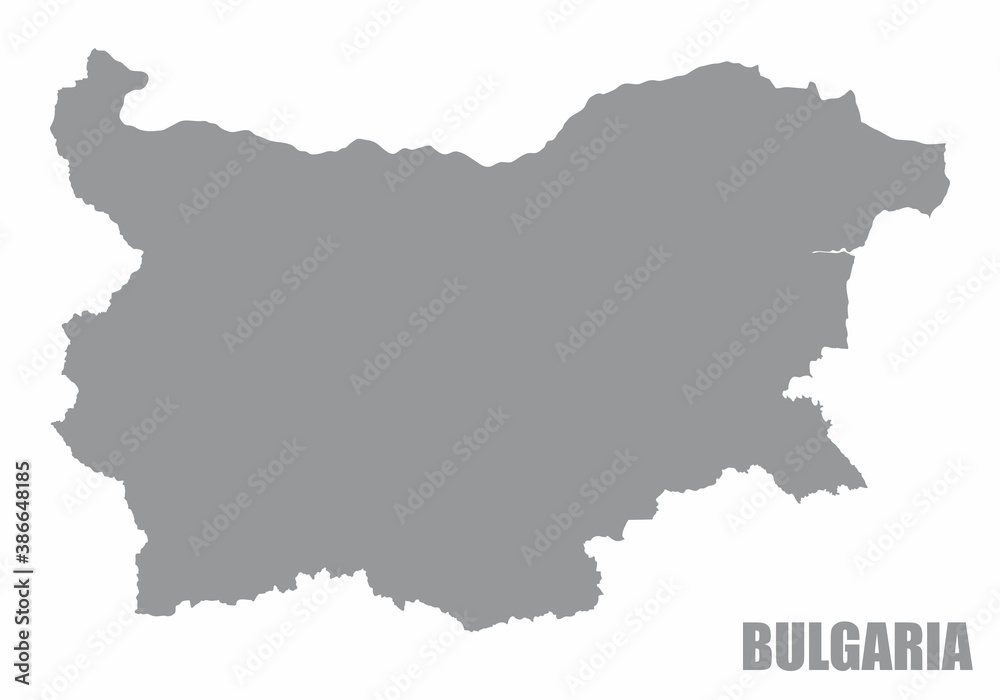 Bulgaria silhouette map