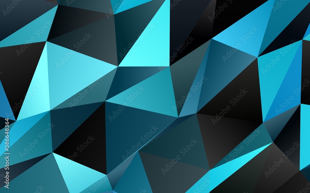 Light BLUE vector polygon abstract background. Light BLUE vector polygon abstract background.