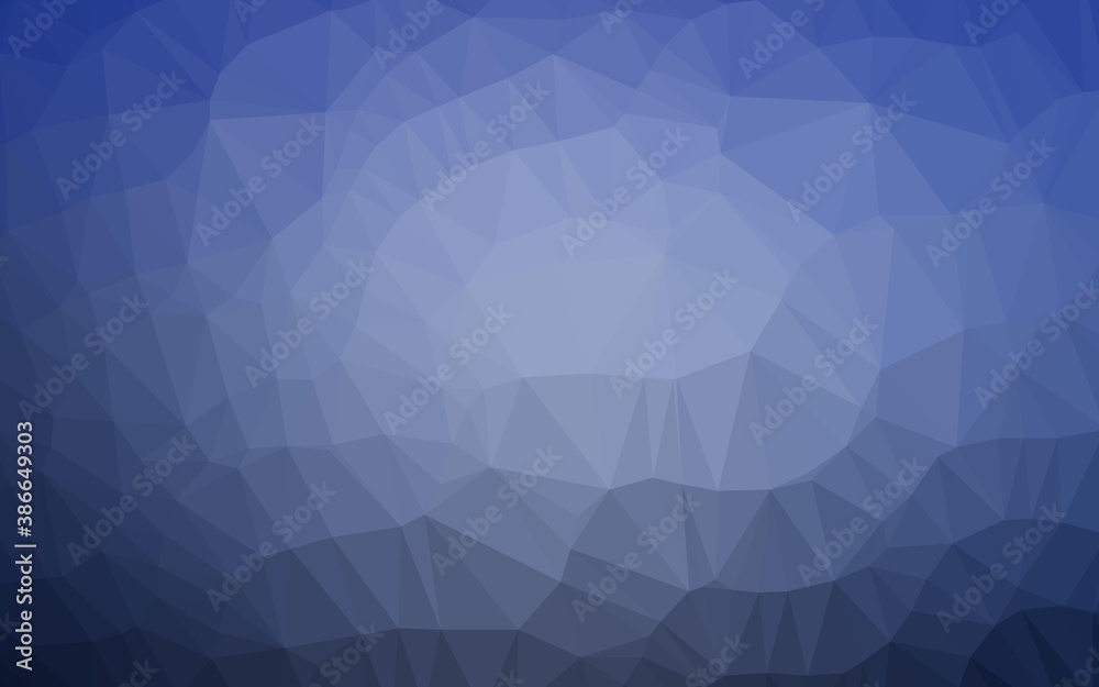 Light BLUE vector blurry hexagon template.