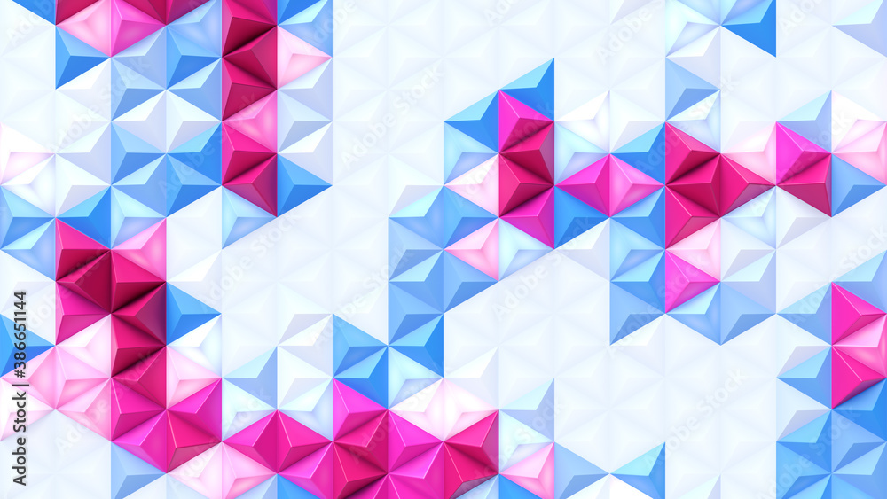 Abstract geometric bright tech pattern. 3D render Abstract geometric bright tech pattern. 3D render