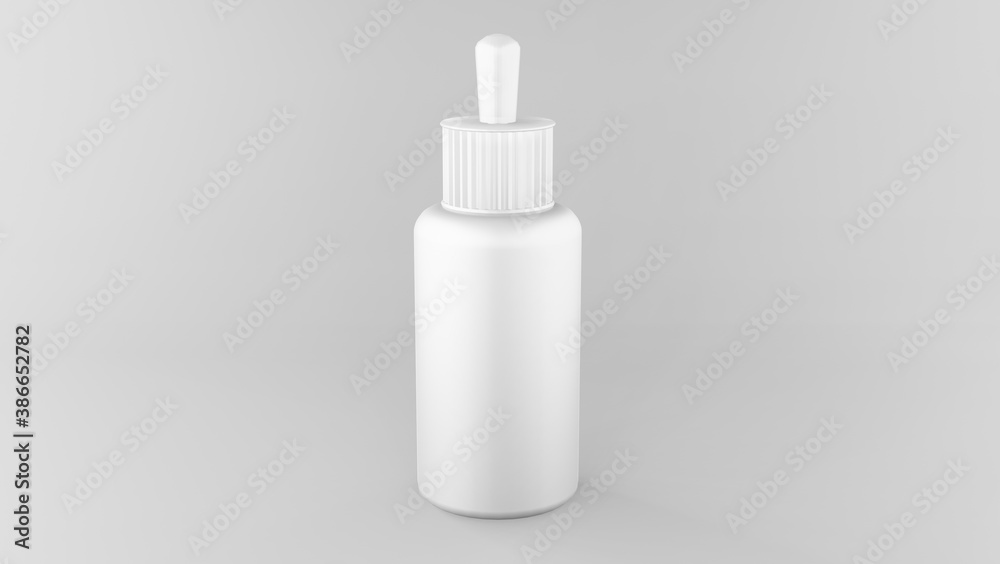 serum bottle 3d rendering grayscale image for mockup base serum bottle 3d rendering grayscale image for mockup base