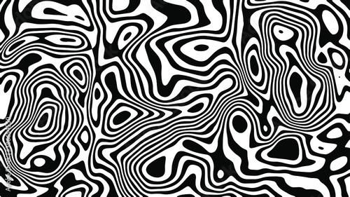 Vector liquid black and white background
