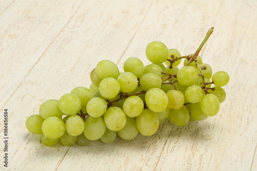 Sweet ripe Green grape branch Sweet ripe Green grape branch