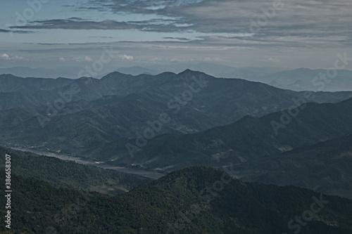 Top View at Doi Pha Tang in Chiangrai Province