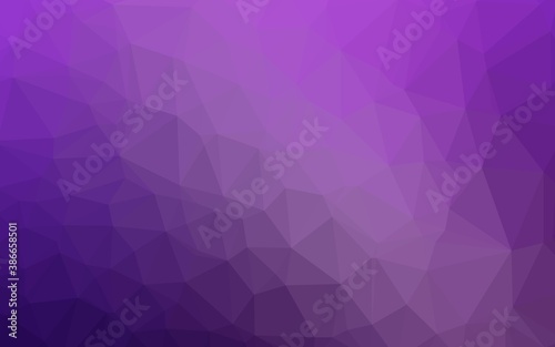 Light Purple vector polygon abstract layout.