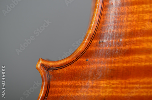 Obraz na plátně Antique violin macro details