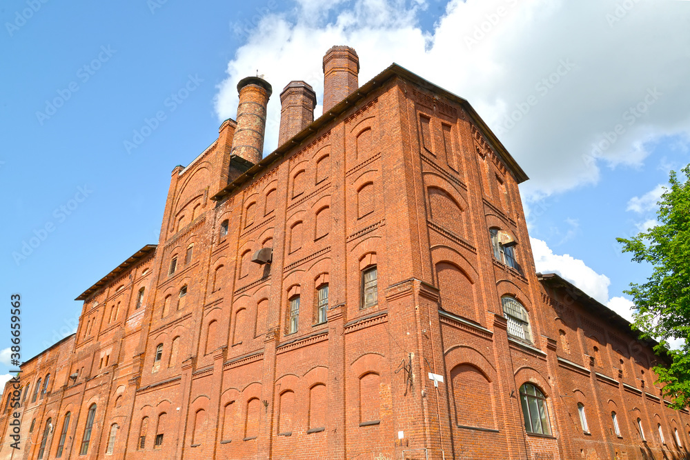 Brick building of the old brewery (1877). Rybinsk