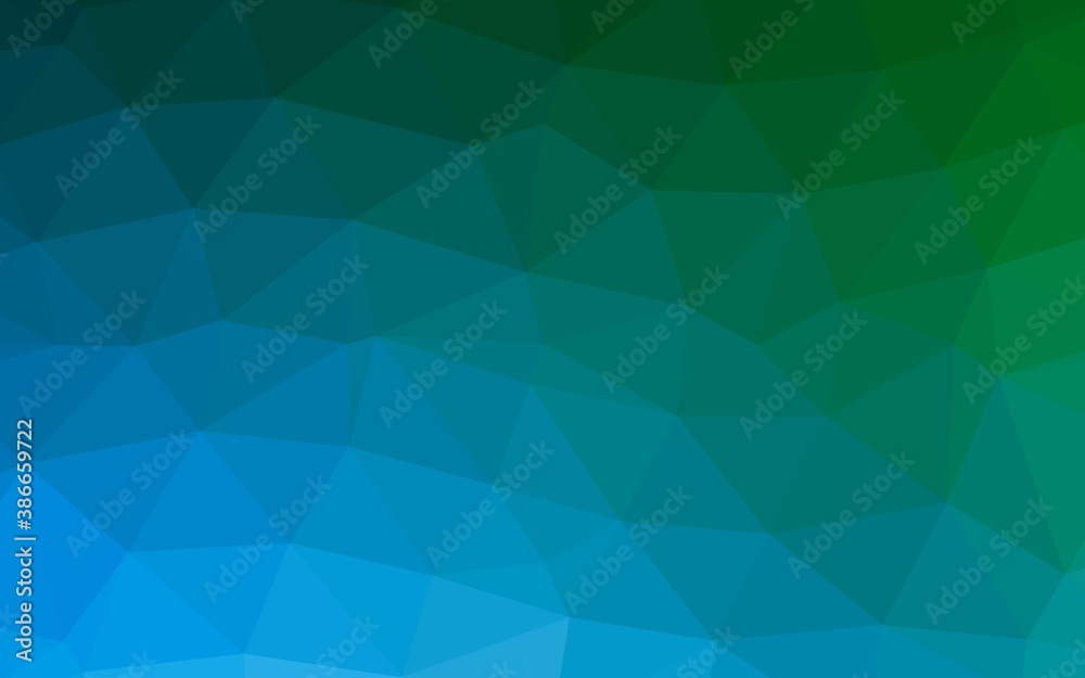 Light Blue, Green vector polygonal pattern. Light Blue, Green vector polygonal pattern.