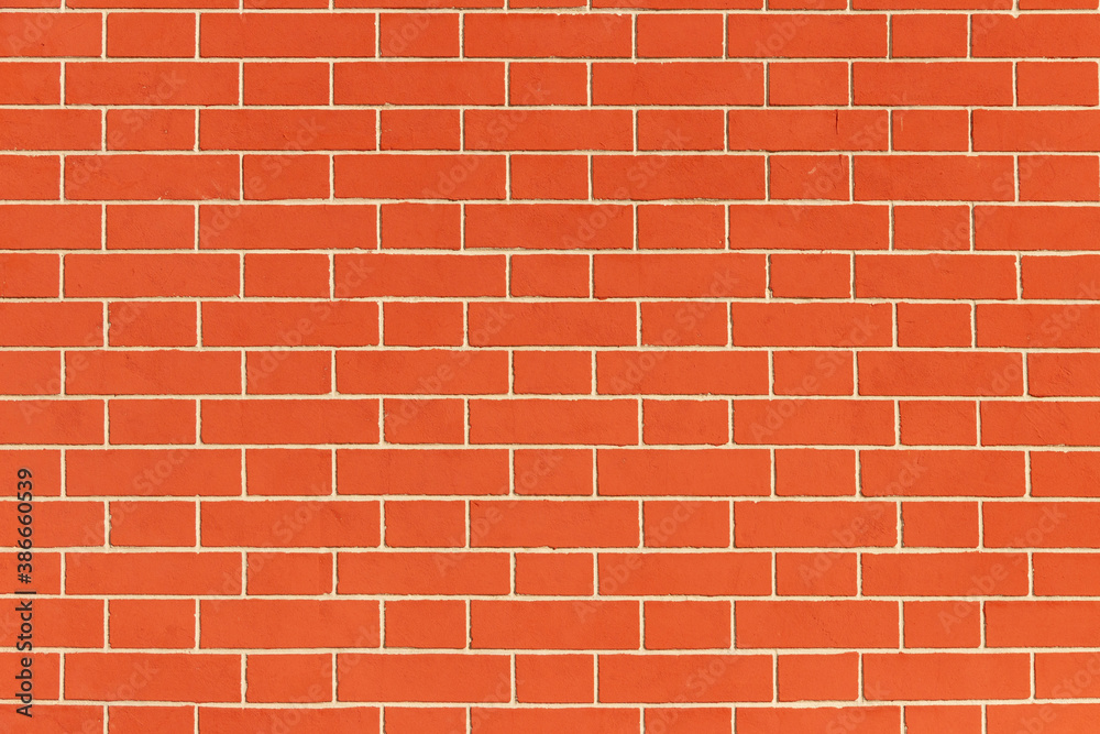 Surface of a red brick wall. Surface of a red brick wall.