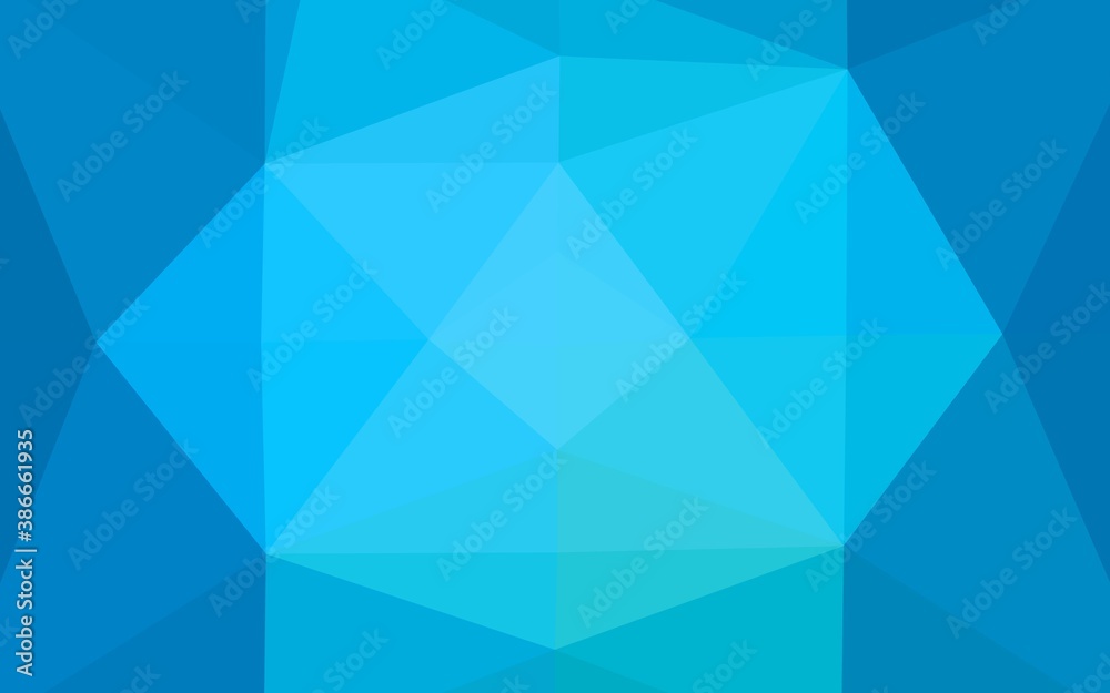 Light BLUE vector polygon abstract layout. Light BLUE vector polygon abstract layout.