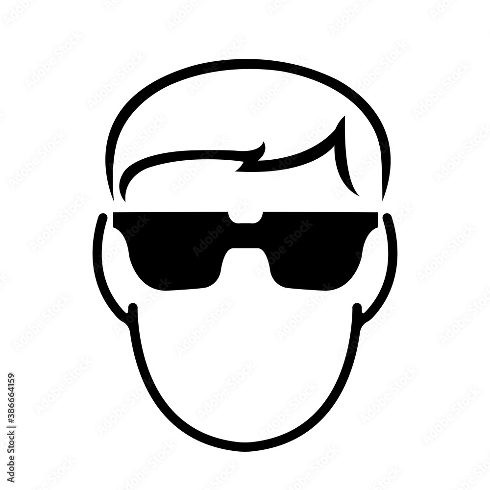 Safety Glasses Black Icon,Vector Illustration, Isolated On White Background Label. EPS10 Safety Glasses Black Icon,Vector Illustration, Isolated On White Background Label. EPS10
