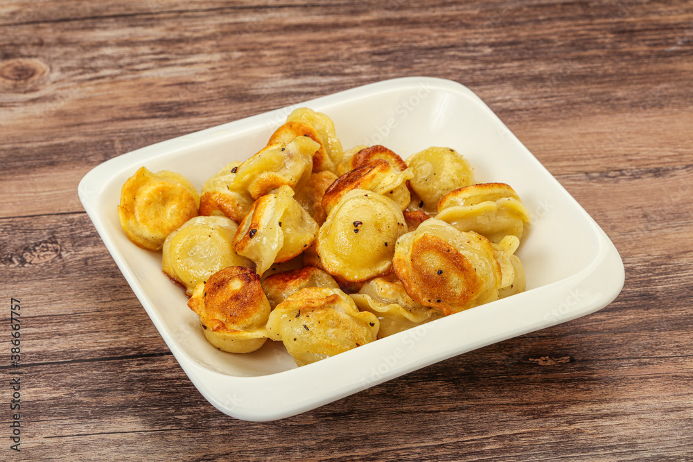 Fried russian dumpling with meat Fried russian dumpling with meat