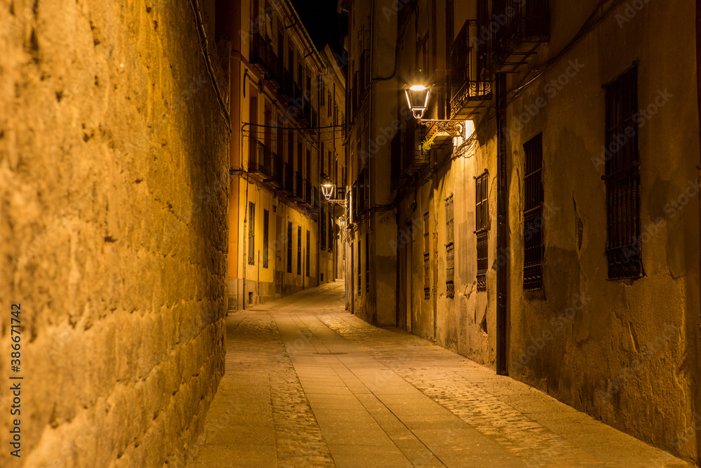 Avila at night, Spain