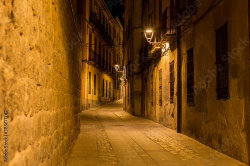 Avila at night, Spain