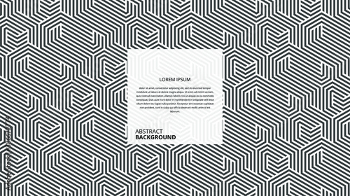 abstract hexagonal lines pattern