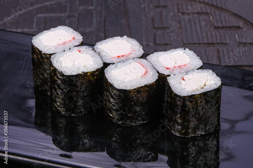 Japanese roll maki with crab