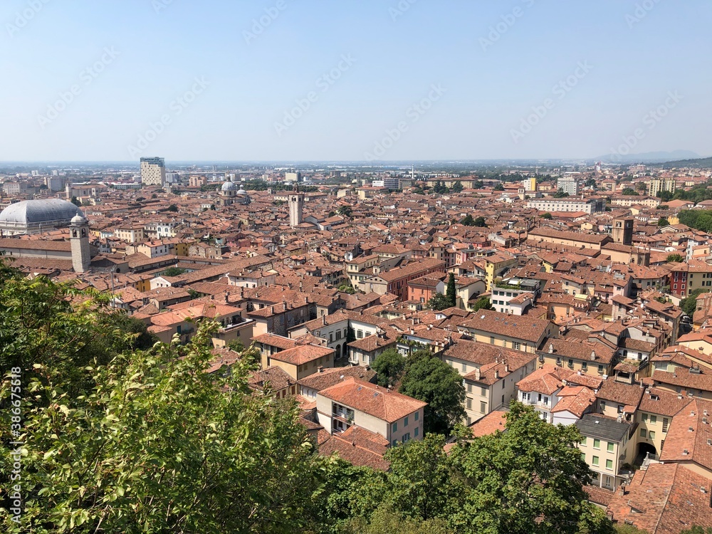 Blick über Brescia, Italien Panorama