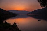 Douro river valley on sunset