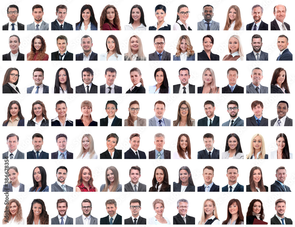 © ASDF - portraits of successful employees isolated on a white © ASDF - portraits of successful employees isolated on a white