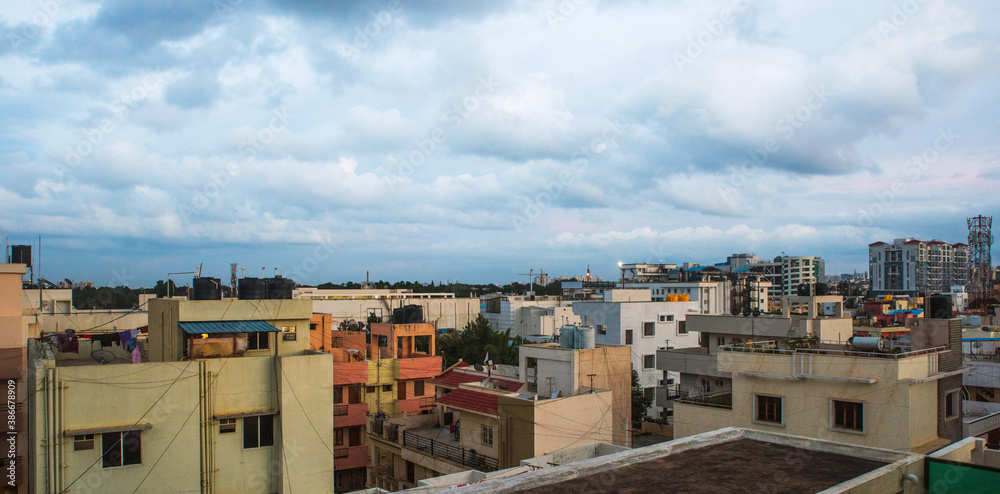 landscape view of bengaluru city, India