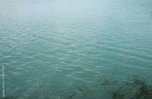 Surface of aqua color  sea. korea