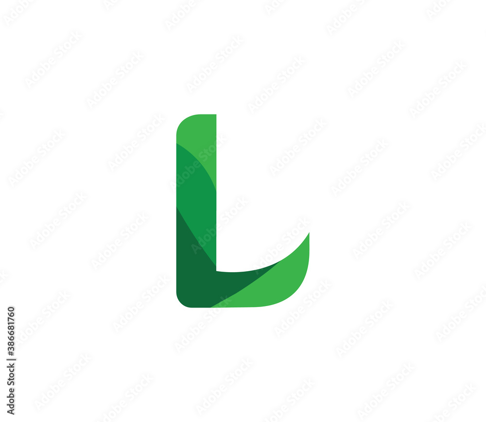 L Alphabet Nature Logo Design Concept L Alphabet Nature Logo Design Concept