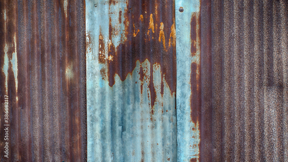 Rusty old metal material texture