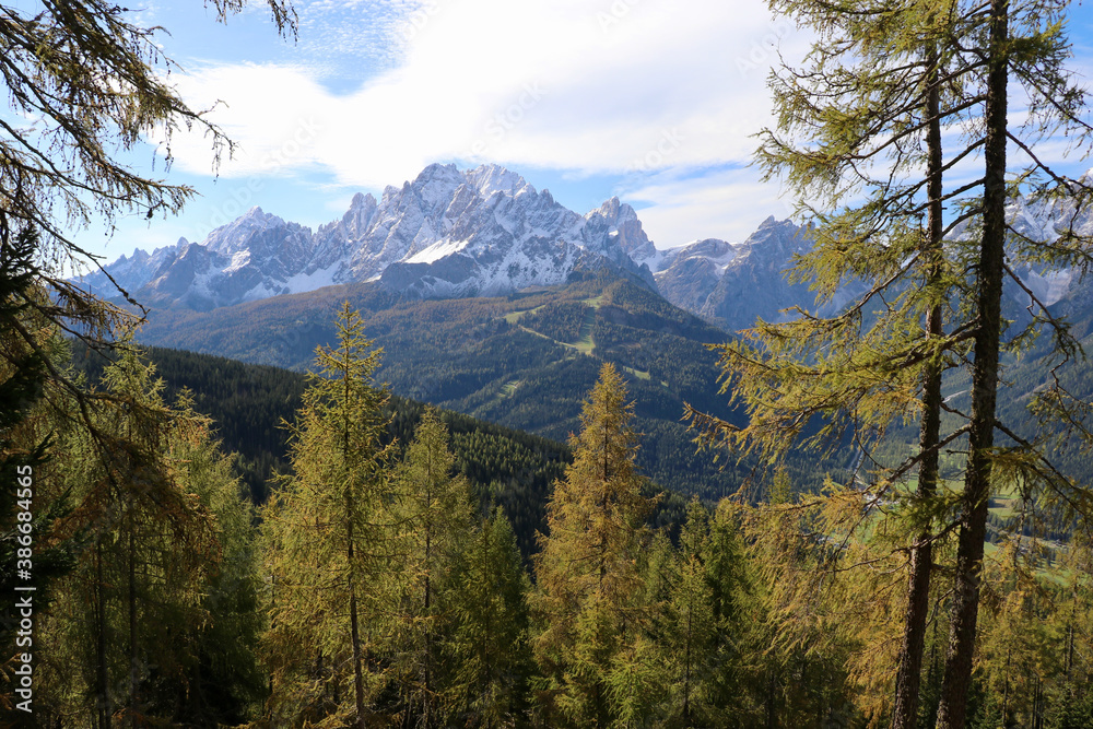 Fototapeta premium Sextner Rotwand, Sextner Dolomiten, Südtirol