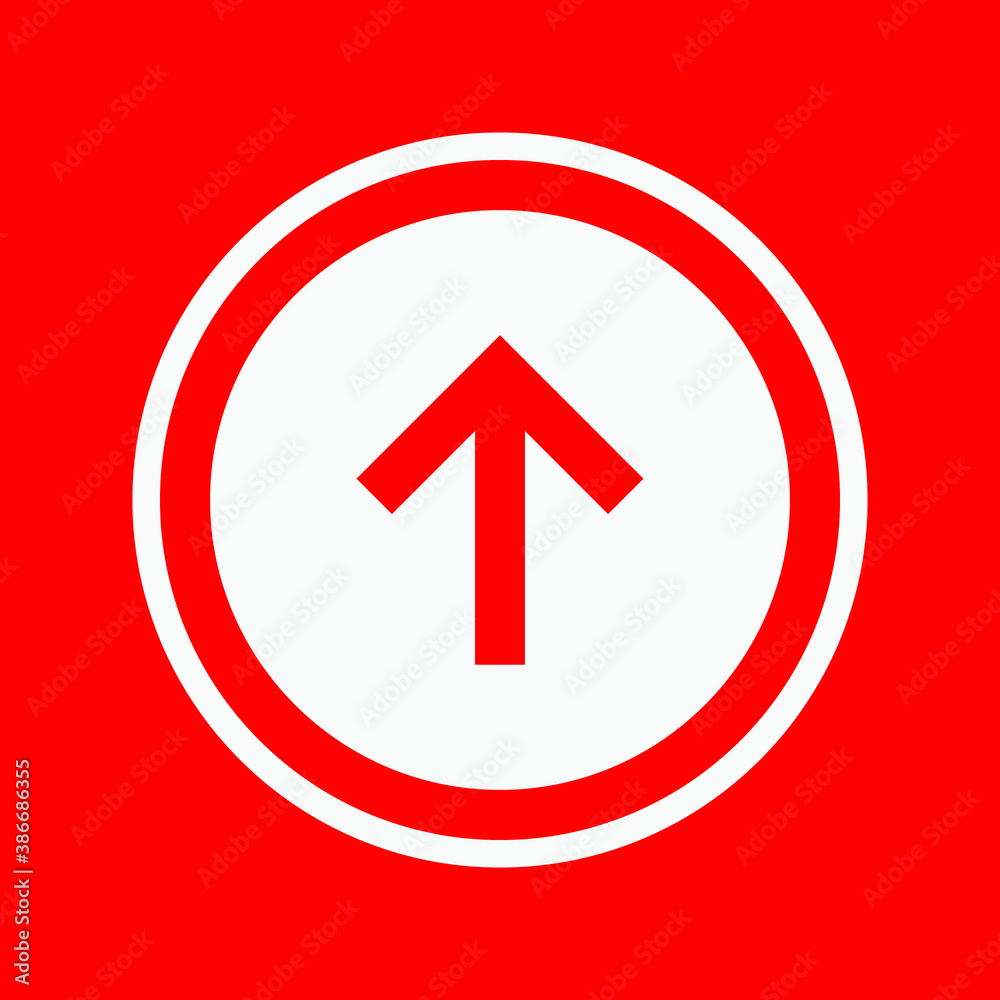 Arrow Up vector icon. simple icon. vector illustration Arrow Up vector icon. simple icon. vector illustration