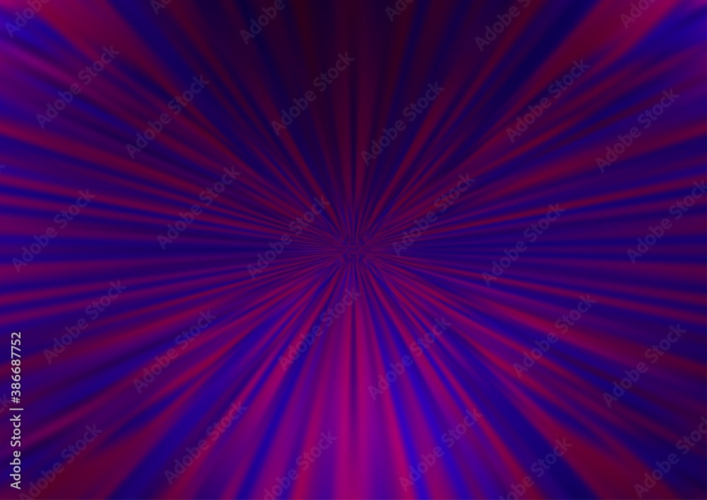 Obraz premium Dark Purple vector blurred and colored template.
