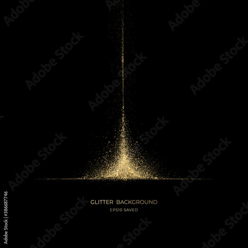 gold stardust light, glitter background
