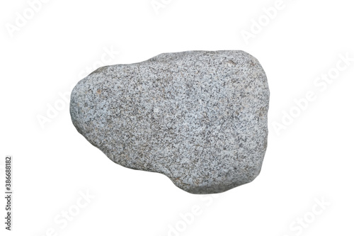 Granite rock isolated on a white background. Plutonic rocks are igneous rocks.