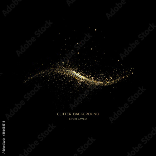 gold stardust light, glitter background