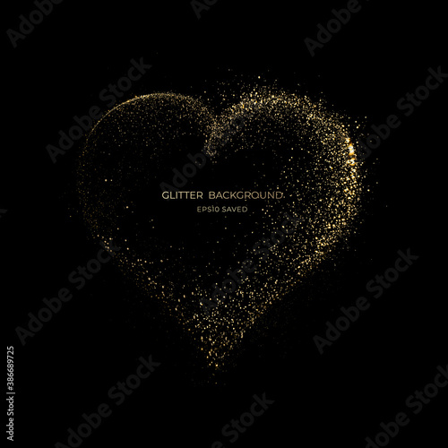 gold stardust light, glitter background