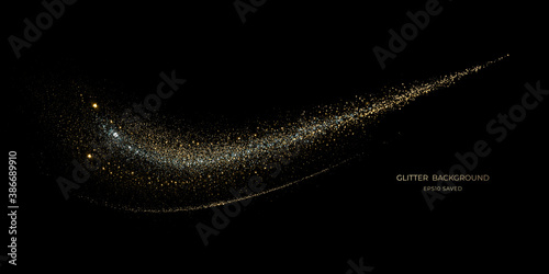 gold stardust light, glitter background