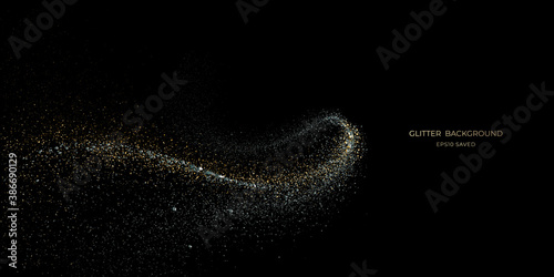 gold stardust light, glitter background
