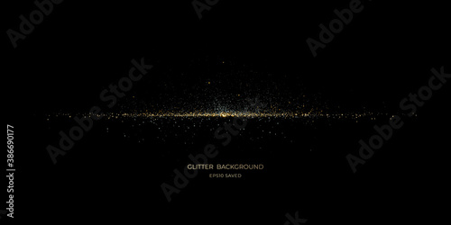 gold stardust light, glitter background
