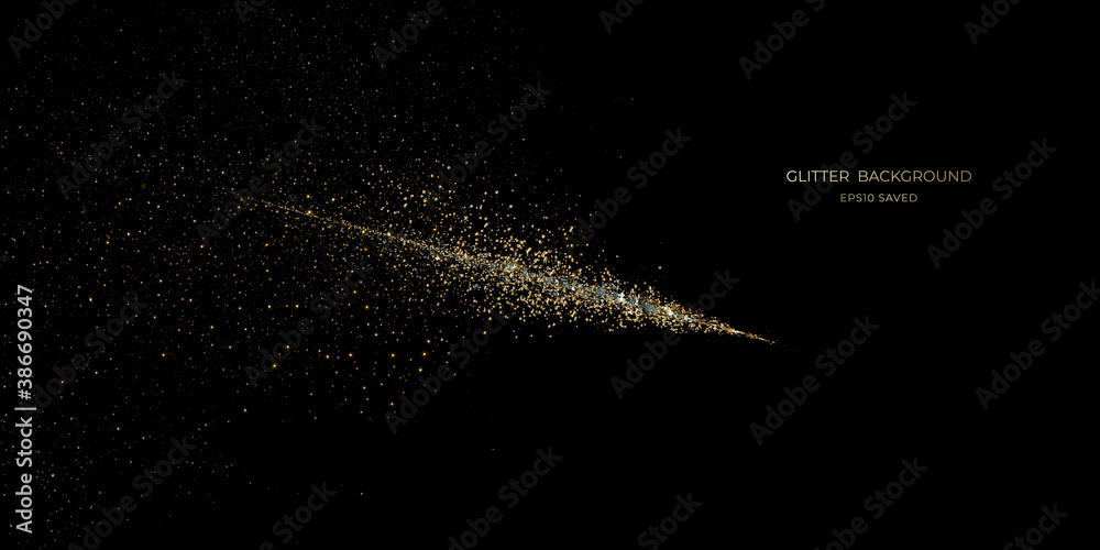 gold stardust light, glitter background
