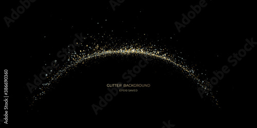 gold stardust light, glitter background